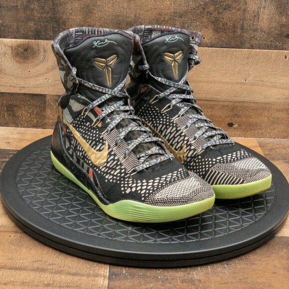Nike Zoom Kobe 9 Elite NOLA Gumbo All Star League Maestro Mens Black Size 8.5